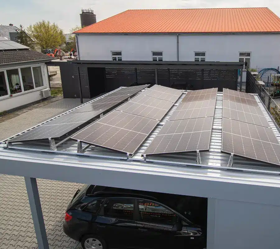 Solarcarport Pultdachcarport