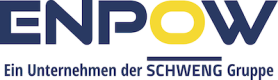 Enpow Logo Schweng Gruppe blau mittig